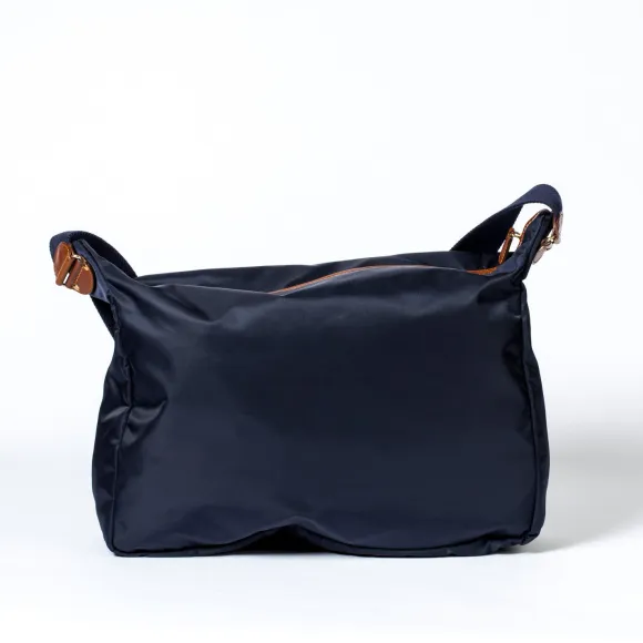Shoulder Bag Made Of Felisi Nylon And Saddle Leather