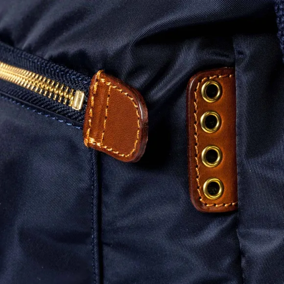 Shoulder Bag Made Of Felisi Nylon And Saddle Leather