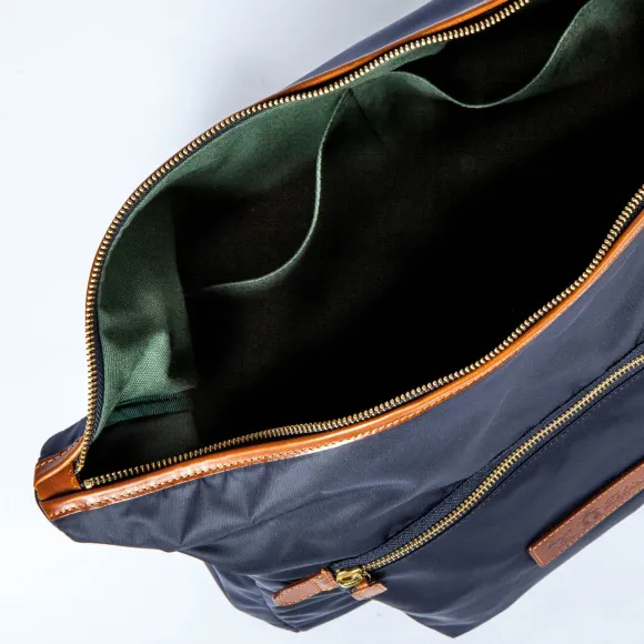 Shoulder Bag Made Of Felisi Nylon And Saddle Leather
