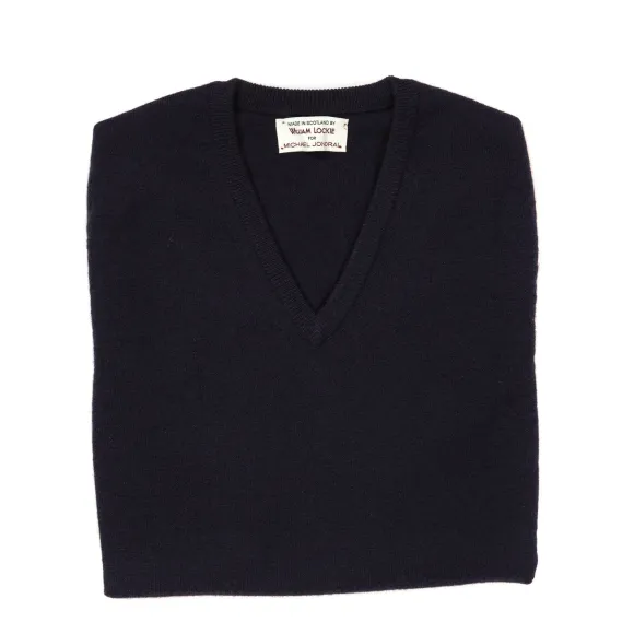 Slip-Over "Oxton Slipover" Made From Fine Scottish 1 Ply-Cashmere