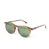 Sonnenbrille "Clip-Pleat Earth" Mit Grunen Glasern - Handarbeit