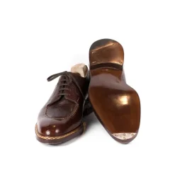 Split Toe-Derby In Dark Brown Calfskin