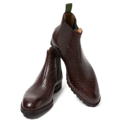 Sport Chelsea Boot Made Of Dark Brown Bison Leather - Enti