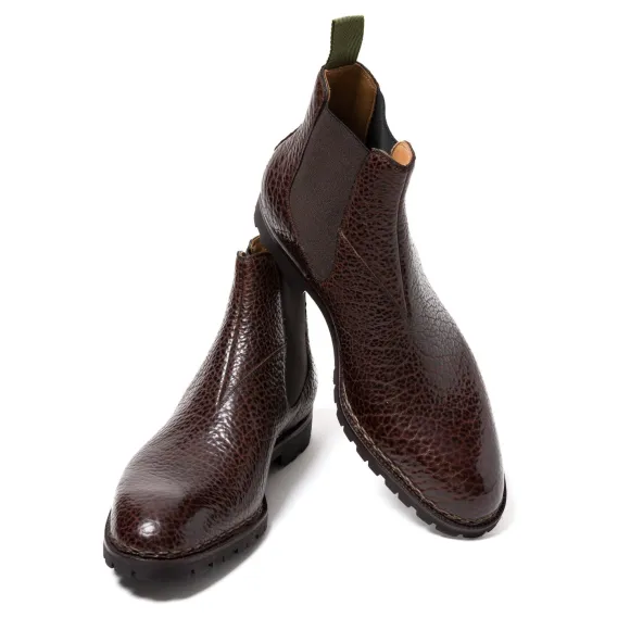Sport Chelsea Boot Made Of Dark Brown Bison Leather - Enti
