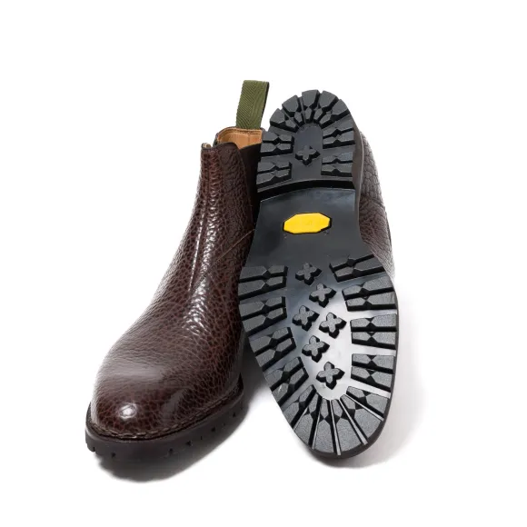 Sport Chelsea Boot Made Of Dark Brown Bison Leather - Enti