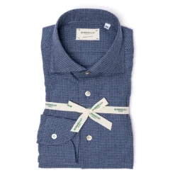 Sport Shirt "Houndstooth" In Soft Cotton Flannel - Linea Passion
