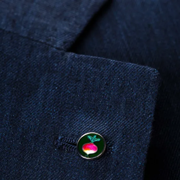Sterling Silver Buttonhole Jewelry "Pea-Pin"