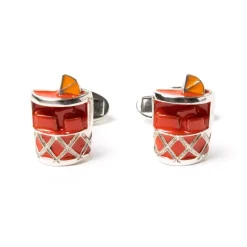 Sterling Silver Cufflink "Negroni" - Pure Handwork