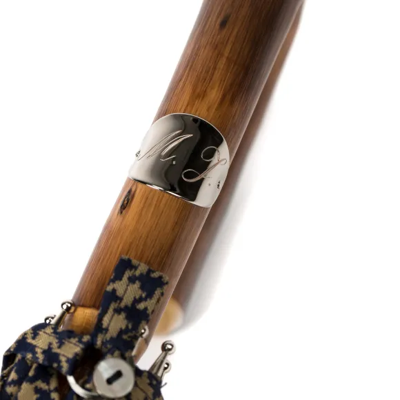 Stick Umbrella "Lord" With Polished Chestnut Wood Handle - Purely Hand