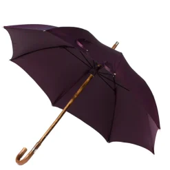Stick Umbrella "Lord" With Polished Chestnut Wood Handle - Purely Hand