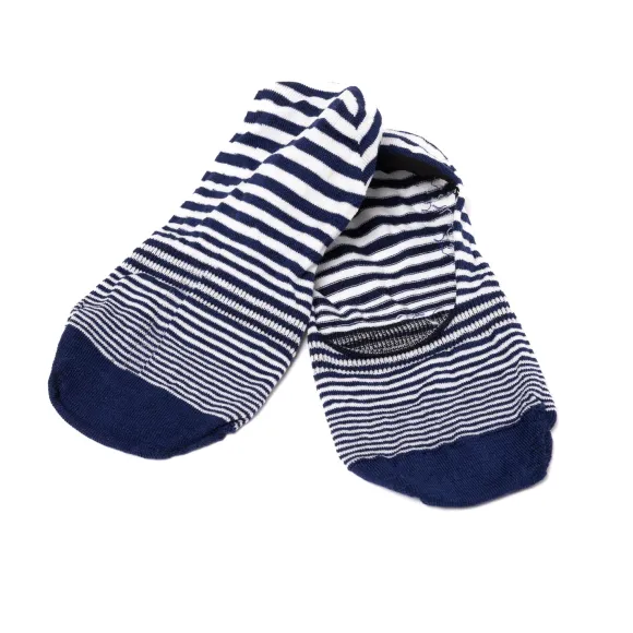 Striped Cotton Blend Ankle Booties