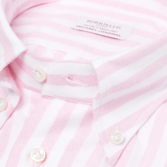 Striped Pure Cotton Sports Shirt "New Ivy-League" - Linea Passion