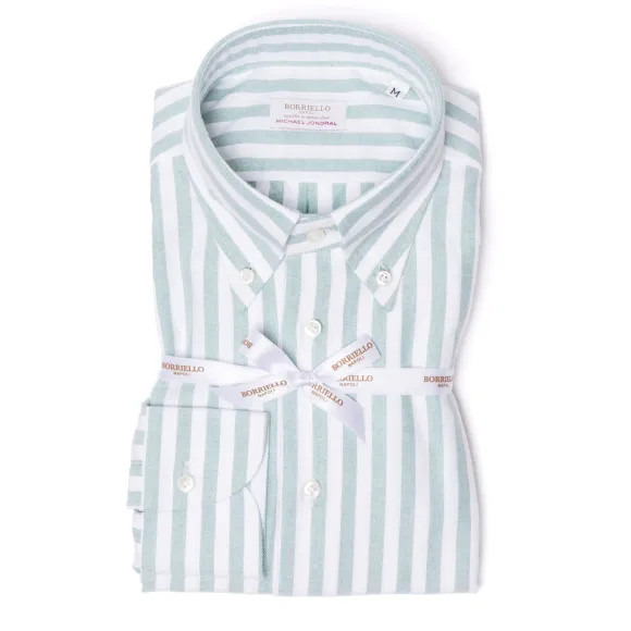 Striped Pure Cotton Sports Shirt "New Ivy-League" - Linea Passion
