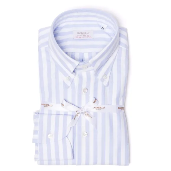 Striped Pure Cotton Sports Shirt "New Ivy-League" - Linea Passion