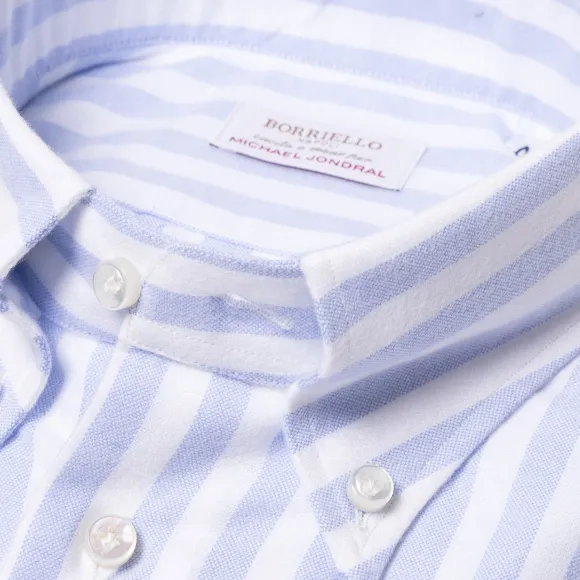 Striped Pure Cotton Sports Shirt "New Ivy-League" - Linea Passion