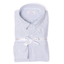 Striped Pure Cotton Sports Shirt "New Ivy-League" - Linea Passion