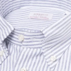Striped Pure Cotton Sports Shirt "New Ivy-League" - Linea Passion