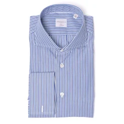 Striped Shirt "Stile Londra" With Double Cuff - Handmade