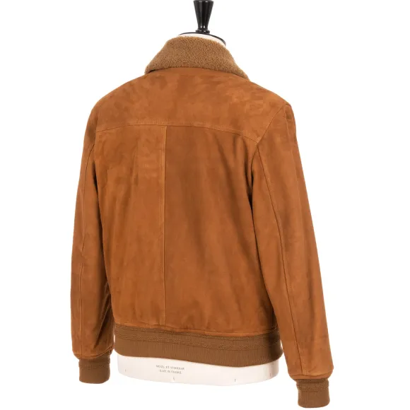 Suede Leather Jacket "Aviatore" - Lamb Suede