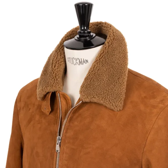 Suede Leather Jacket "Aviatore" - Lamb Suede