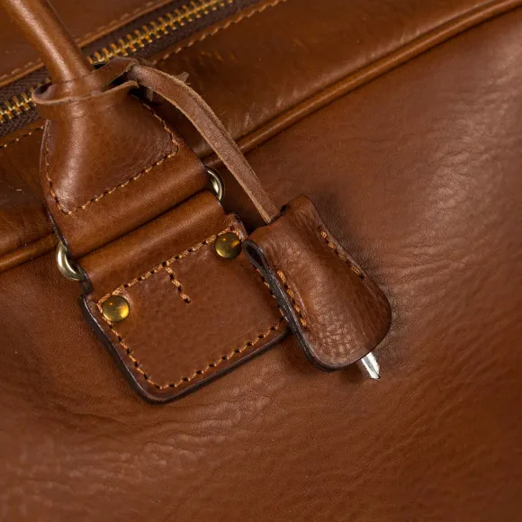 Suitcase "Soft Traveler" Made Of Grained Calfskin - Handcrafted