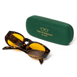 Sunglasses "Madras Havana" With Saffron Lenses - Purely Handcrafted