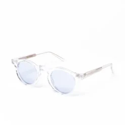Sunglasses "World Transparent" With Light Blue Lenses - Purely Handcra