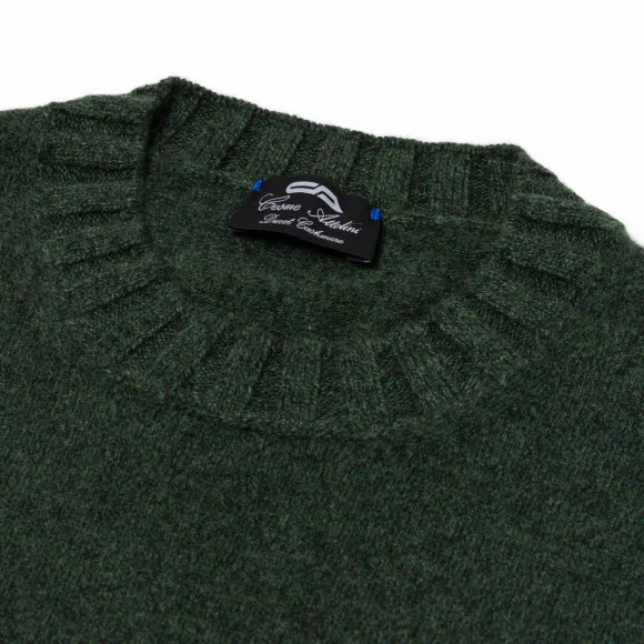 Sweater "Val Pusteria" In Pure Cashmere - Duvet Melange