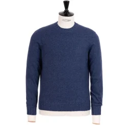 Sweater "Val Pusteria" In Pure Cashmere - Duvet Melange