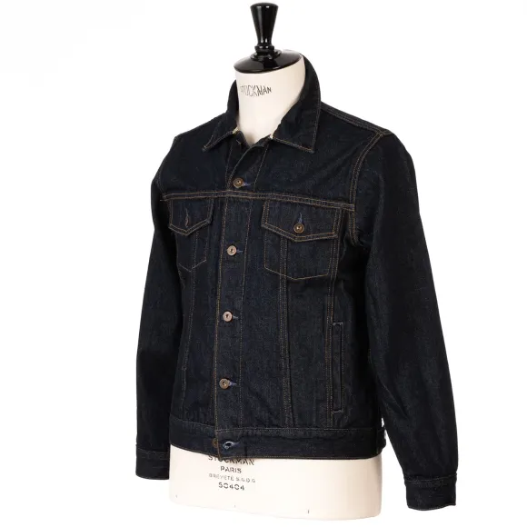 Tellason X Michael Jondral: "Golden Gate" Denim Jacket In Pure Cotton