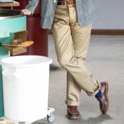 Tellason X Michael Jondral: 5 Pocket Pant "Elgin" Made Of Original Kai