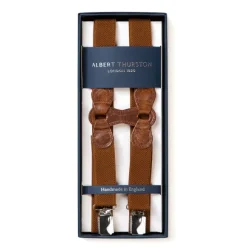 Tobacco-Colored Elastic Braces "Infinity" With Clips