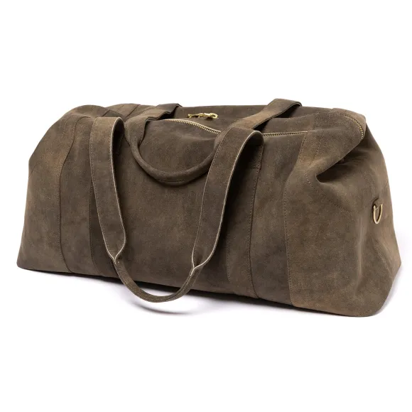 Travel Bag "Velden" Brown Goatskin - Handmade