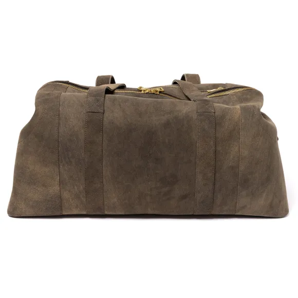 Travel Bag "Velden" Brown Goatskin - Handmade