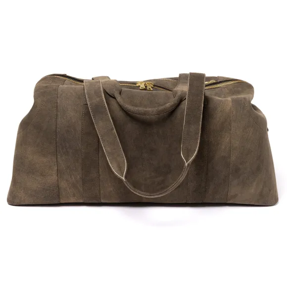 Travel Bag "Velden" Brown Goatskin - Handmade