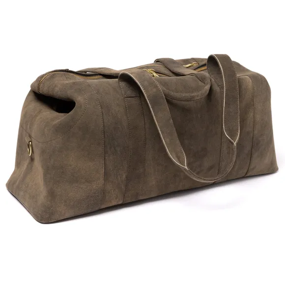 Travel Bag "Velden" Brown Goatskin - Handmade