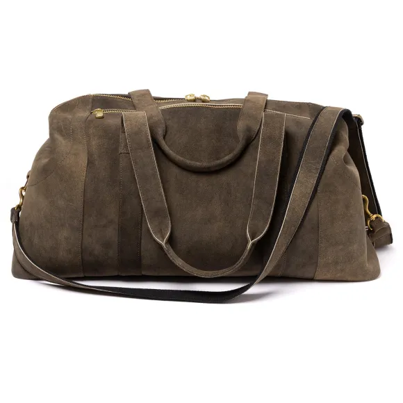 Travel Bag "Velden" Brown Goatskin - Handmade
