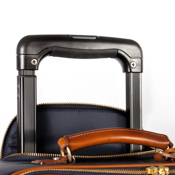 Trolley "Carry On" Made Of Felisi Nylon And Saddle Leather