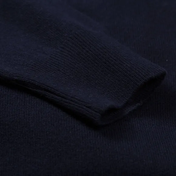 Turtleneck Jumper Made Of Merino Wool And Cashmere - 1 Ply Cashmere Bl