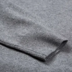 Turtleneck Jumper Made Of Merino Wool And Cashmere - 1 Ply Cashmere Bl