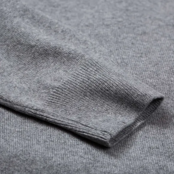 Turtleneck Jumper Made Of Merino Wool And Cashmere - 1 Ply Cashmere Bl