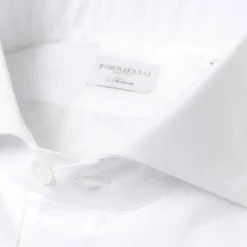 Tuxedo Shirt "Sartorial-Piquet" Made Of Cotton Poplin From Thomas Maso