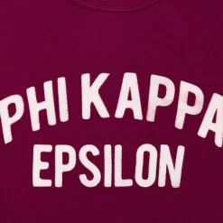 Wild Donkey X Mj: Sweatshirt With Vintage Letters "Phi Kappa Epsi