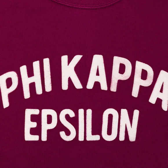 Wild Donkey X Mj: Sweatshirt With Vintage Letters "Phi Kappa Epsi