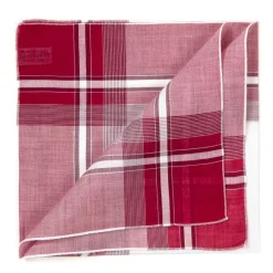 Wine Red Handkerchief "Positano" Made From Pure Cotton